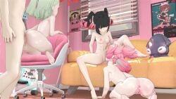 1boy 3d 3girls age_difference all_fours angels_of_delusion animated anus aria_(zenless_zone_zero) aria_(zenless_zone_zero)_(human_form) ass_focus ass_to_ass bisexual bisexual_female breasts cat_ears chinatsu_remiel colored_nails completely_nude cowgirl_position cunnilingus dildo dildo_penetration eating_pussy erect_penis female female_on_top female_penetrated fingering fingering_from_behind fingering_partner fingering_pussy fixed-point_camera foursome fucked_from_behind group group_sex handjob hoyoverse juicy_ass lesbian_sex licking licking_pussy longer_than_2_minutes longer_than_30_seconds longer_than_one_minute looking_at_penis looking_back lying_on_back maid maid_uniform male_moaning masturbating_other masturbating_while_penetrated mihoyo moaning moaning_in_pleasure multiple_positions mutual_masturbation nangong_yu_(zenless_zone_zero) nipples no_panties nude nude_female nude_male oral orgy painted_nails pants_down partially_clothed penis penis_out pink_hair pleasure_face pushing_head pushing_head_towards_cunnilingus pussy pussy_to_pussy riding riding_penis scissoring sex sex_toy shaking_ass shorter_than_3_minutes sileternsfw small_breasts sound straddling sunna_(afternoon_tea_break)_(zenless_zone_zero) sunna_(zenless_zone_zero) tagme thick_thighs thighhighs tongue_out tribadism twintails upright_straddle vaginal_penetration vaginal_sex video wings wise_(zenless_zone_zero) younger_female yuri yutane_johiel zenless_zone_zero