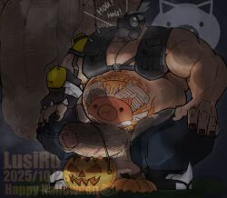 roadhog from halloween by lusiru(artist)