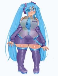 hatsune miku from vocaloid by pinkbobatoo