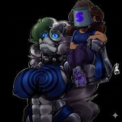 animatronic brainwashing cassie_(fnaf) chum_bucket_bucket_helmet duo female female/female five_nights_at_freddy's five_nights_at_freddy's:_security_breach five_nights_at_freddy's:_security_breach_ruin human machine mammal mind_control nickelodeon pepitocuario123 reprogramming robot roxanne_wolf roxanne_wolf_(fnaf) scottgames sonia's_logo sonixfan135 spongebob_squarepants steel_wool_studios tech_control