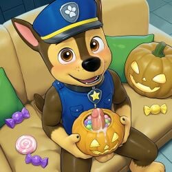 chase (paw patrol) from halloween by luxeraora10