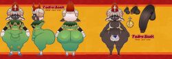 big_ass bra bulge dress femboy furry horns huge_cock male original_character penis priest reference_image sheep swhotdog underwear