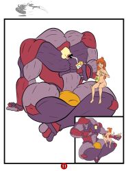circuit19 comic consentacles duo eating eating_food female hi_res human male male/female mammal melusine nude size_difference snack tentacle