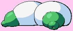 big_breasts breasts cleavage emillie_(zanbonsen) female furry huge_breasts hyper_breasts kirlia nipples pixel_art pokemon pokemon_(species) tagme thick_thighs wide_hips zanbonsen