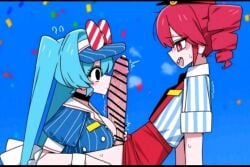 1futas 1girl1futa ai_generated breasts censor_bar censored censored_penis female futanari hatsune_miku imminent_sex intersex kasane_teto meme mesmerizer_miku mesmerizer_teto mouth_closed noa_ai paizuri sex sniffing_penis titjob utau vocaloid