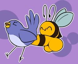 2023 2_antennae ^_^ abstract_background ambiguous_feral ambiguous_gender ambiguous_penetrated antennae_(anatomy) arthropod avian avian_feet balls beak bee big_balls big_penis bird black_antennae black_legs blue_body blue_feathers blue_tail blue_wings brown_stripes cloacal cloacal_penetration closed_eyes countershade_torso countershading curled_antennae digital_media_(artwork) duo erection feathers feral feral_on_feral feral_penetrated feral_penetrating feral_penetrating_feral from_behind_position genitals huge_balls huge_cock humanoid_genitalia humanoid_genitalia_on_feral humanoid_penis humanoid_penis_on_feral hymenopteran hyper hyper_balls hyper_genitalia hyper_penis insect_wings insects interspecies long_antennae male male/ambiguous male_feral male_penetrating male_penetrating_ambiguous markings open_beak open_mouth outline penetration penile penile_penetration penis penis_in_cloaca sex smile stinger striped_body striped_genitalia striped_markings striped_penis stripes tail unowo white_outline wings yellow_balls yellow_beak yellow_penis