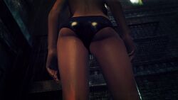 3d ass ass_focus edit elizabeth_bodling female hitman hitman_absolution io-interactive raining strip_club stripper video_games wet_body