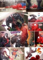 comic gay male marvel rokudenashi spider-man_(series) venom_(marvel)