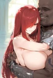ai_generated big_breasts breasts cuckold female groping groping_breasts groping_from_behind large_breasts nakatori netorare slut sluts