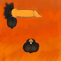 1:1 2024 anthro balls bodily_fluids colored digital_media_(artwork) erection fur genital_fluids genitals machine male male_focus male_only nearax nearax(artist) nude penis protogen simple_background solo