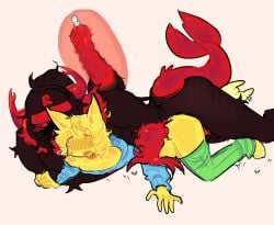 crying crying_with_eyes_open cuntboy cuntboy/male doodle flippynotes forsaken_(roblox) guest_666_(forsaken) intersex male noob_(forsaken) self_upload size_difference