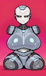 amputee angry armless big_breasts legless limbless quadruple_amputee robot robot_girl sexy