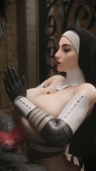 1boy 1girls 30_seconds 3d 3d_(artwork) 3d_animation 9:16 animal_genitalia animal_penis animated anthro anthro_on_human battle_nun beastiality big_penis boobjob bordeaux_black breast_grab breasts bukkake canid canine canine_genitalia canine_penis canis closed_eyes clothed clothed_female clothed_sex clothing comandorekin cum cum_on_body cum_on_breasts cum_on_face cum_on_upper_body ejaculation ejaculation_between_breasts facial female grabbing grabbing_breasts grabbing_own_breast huge_breasts human_on_anthro knot knotted_penis longer_than_30_seconds male male/female nun nun_hat nun_outfit oc original original_character paizuri partially_clothed penis praying rekin3d slut sluts smile smiling sound tagme titjob vertical_video video voice_acted watermark werewolf wolf