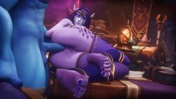 1boy 1girls 3d 3d_(artwork) 3d_model 3d_render anal anal_sex barefoot blizzard_entertainment blue_nails blue_skin curling_toes elf elf_ears elf_female feet female foot_fetish foot_focus high_elf high_elf_(warcraft) interspecies male male/female priest priest_(warcraft) purple_body purple_eyes purple_hair purple_skin shaman shaman_(warcraft) soles soles_female soles_fetish stockings straight straight_sex the_war_within toes troll troll_(warcraft) troll_shaman video_game video_game_character video_games void_corruption_(warcraft) void_elf void_elf_female void_elf_priest warcraft world_of_warcraft wow xal'atath zaro3d