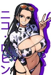 1girls female nico_robin one_piece redpostit solo solo_female tagme