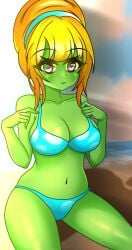 1girls ass bikini_zombie_(pvz) breasts drat drat_(artist) female plants_vs._zombies plants_vs_zombies plants_vs_zombies:_heroes popcap_games pussy zombie zombie_(pvz) zombie_girl