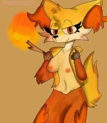 anthro bad_anatomy canelitabunny delphox female female_only fox nintendo pokémon_(species) pokemon pokemon_(species)