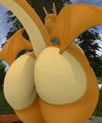 big_ass big_breasts breasts bubble_butt charizard female ferialexonar furry huge_ass huge_breasts pokemon pokemon_(species) tagme thick_thighs wide_hips