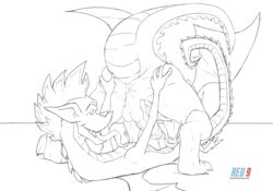 2boys 69_position american_dragon:_jake_long anthro anus ass balls bent_over bumped_penis digitigrade disney dragon duo eastern_dragon erection fellatio forked_tongue gay glans humanoid_penis jake_long line_art long_tail long_tongue lying male male_only membranous_wings nude on_back oral penis perineum prehensile_tongue raised_tail red-9 scalie selfcest sex signature spread_ass spreading square_crossover straddling tongue wings yaoi