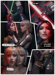 ai_assisted disney+ dominant_female domination lightsaber sabine_wren shin_hati star_wars submissive submissive_female zafitna