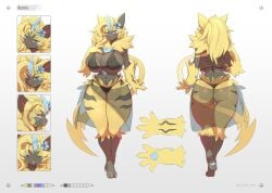 aurora_(nbanoob) big_ass big_breasts breasts bubble_butt female feretto_chan furry huge_ass pokémon_(species) pokemon thick_thighs wide_hips zeraora