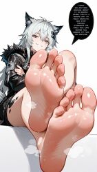 1girls ai ai_assisted ai_generated arknights bare_feet bare_legs bare_sole bare_soles bare_toes barefoot cat_ears cat_eyes cat_girl cat_tail catgirl close-up_feet close_up_feet closeup_feet clothed_female clothed_woman clothing crossed_arms crossed_feet crossed_legs_(sitting) cute cute_girl dominant dominant_female dominant_human dominated domination english english_commentary english_language english_text exposed_feet exposed_leg exposed_legs exposed_sole eyebrows eyebrows_visible_through_hair eyes eyes_open feet feet_fetish feet_focus feet_up feet_worship female female_focus female_human female_only femdom femdom_pov first_person_view focus_on_feet focus_on_female focus_on_human foot_fetish foot_focus foot_up foot_worship foreshortening girl girl_focus girl_only girl_solo grey_eyes grey_hair grey_hair_female hair_between_eyes hi_res high_quality high_res high_resolution highres human human_feet human_female human_focus human_girl human_only human_solo human_woman lappland_(arknights) legs_crossed looking_at_viewer low-angle_view mouth pov pov_eye_contact pov_feet pov_from_below self_upload sexy sexy_feet sexy_female sexy_focus sexy_girl sexy_pose sexy_woman simple_background sitting smell smell_feet smell_fetish smell_foot smelling smelling_feet smelling_foot smelly smelly_feet smelly_foot smelly_soles smirk smirking smirking_at_another smirking_at_viewer smirking_dom smirking_face smug smug_expression smug_eyes smug_face smug_grin smug_smile sole sole_female sole_fetish sole_focus soles soles_female soles_fetish soles_focus solo solo_female solo_focus solo_girl solo_woman speech_bubble spread_toes stable_diffusion sweat sweat_feet sweat_fetish sweat_foot sweat_soles sweatdrop sweaty sweaty_feet sweaty_female_feet sweaty_female_foot sweaty_foot sweaty_soles teasing teasing_viewer text toe-point toe_scrunch toenail_polish toenails toes toes_fetish toes_spread toes_up white_background white_body wolf wolf_ears wolf_girl wolf_tail woman_feet woman_focus woman_only woman_solo wrinkled_feet wrinkled_soles wrinkly_feet wrinkly_soles