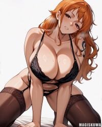 ai_generated clothing female female_only lingerie magiskuwa nami_(one_piece) one_piece