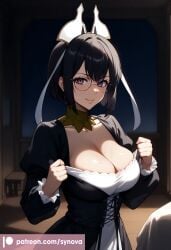 ai_generated big_ass big_breasts glasses lee_bora ryuuziken01 solo_leveling