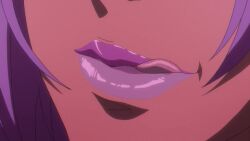 aishwarya_ray animated close-up dark-skinned_female earrings female hair koutetsu_no_majo_anneroze licking licking_lips lips lipstick makeup mature milf purple_hair purple_lipstick seductive sound tagme tongue video