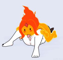 flame princess from adventure time by unknown artist