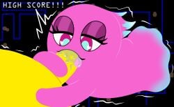 duo fellatio female gameplay_mechanics ghost hi_res humanoid lustful_gaze male male/female oral pac-man pac-man_(series) pac-man_and_the_ghostly_adventures penile pinky_(pac-man) sex spirit weirdkoaladream