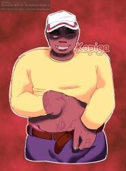 1boy baseball_cap belt cap clothed gorillaz k0piga male_only request requested russel_hobbs solo solo_male tagme tagme_(artist) unbuckled_belt