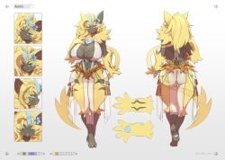 aurora_(nbanoob) big_ass big_breasts breasts bubble_butt female feretto_chan furry huge_ass pokémon_(species) pokemon thick_thighs wide_hips zeraora