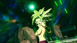 2024 2024s 3d areola areolae blue_eyes breast breasts breasts_out dragon_ball dragon_ball_sparking!_zero dragon_ball_super energy_ball female fusion green_hair kefla mod mod_showcase modding_(gaming) naked naked_female nude nude_female nude_mod open_mouth pants pants_on pants_only pink_areola pink_areolae pink_nipple pink_nipples potara_earrings potara_fusion topless