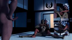 3d ahsoka_tano airress3d_(3d-modeller) anakin_skywalker barriss_offee blowjob clone_wars comic exhibitionism ffm_threesome jedi jedi_master jedi_padawan missionary_position oral pollonix13 star_wars star_wars:_the_clone_wars threesome vignette yuri