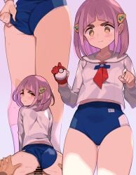 1boy 1boy1girl 1girls adjusting_clothes ass ass_visible_through_thighs bar_censor bloomers blue_buruma blush buruma buruma_aside censored censored_penis clothed clothed_sex collared_shirt cowboy_shot cowgirl_position creatures_(company) cute elite_four embarrassed female female_focus game_freak gloves hair_ornament hairclip heart-shaped_pupils hi_res high_resolution highres holding holding_poke_ball lacey_(pokemon) light-skinned_female light_skin long_sleeves looking_back looking_down multiple_views neckerchief nintendo penis_in_pussy pink_hair poke_ball poke_ball_(basic) pokeball pokemon_(game) pokemon_sv pokemon_sv_indigo_disk pokemon_trainer pussy_juice pussy_juice_drip red_gloves red_neckerchief reverse_cowgirl_position sex shirt simple_background single_glove sports_bra spring2013 sweatdrop taro_(pokemon) thick_thighs thigh_grab vaginal_penetration wavy_mouth white_background wide_eyed wide_hips yellow_eyes