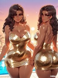 1girls ai_generated ass big_ass big_breasts breasts difuxer dress female female_only grand_theft_auto grand_theft_auto_vi large_ass large_breasts looking_at_viewer looking_back lucia_caminos tan_body tan_skin thick_thighs thighs tight_clothing wide_hips