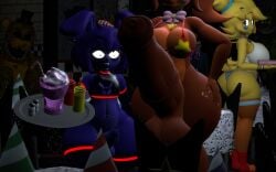 3d 3d_(artwork) bear bear_boy bear_girl bikini_top birthday_hat black_legwear black_nose black_tie black_tie_(suit) blue_body blue_fur blue_hair blue_thong bonnie_(fnaf) bottomless bow_tie bracelet bracelets brown_body brown_fur brown_hair bunny bunny_boy business_attire business_man business_suit businesswear chair chica_(cally3d) chica_(fnaf) chicken chicken_girl chiku chiku_(cally3d) chiku_(cryptia) choker clock corpse crop_top female femboy fingernails five_nights_at_freddy's fnaf freddy_(cally3d) freddy_(fnaf) freddy_fazbear fredina's_nightclub frenni frenni_(cryptia) frenni_(cryptiacurves) frenni_fazclaire futa_is_bigger futanari futanari garry's_mod garry's_mod gman golden_freddy golden_freddy_(fnaf) hair hair_pin half-life_(series) half-life_2 hand hand_on_head hand_on_hip haunted haunted_animatronic haunted_robot horse_penis horsecock horsecock_futa horsecock_futanari huge_ass huge_breasts human humanoid humanoid_genitalia humanoid_hands humanoid_penis imminent_rape imminent_sex indoor indoor_nudity indoors indoors_nudity ketchup ketchup_bottle lips lipstick looking_at_penis looking_back looking_down mustard mustard_bottle no_bottoms no_panties orange_thigh_highs orange_thighhighs pear_shaped pear_shaped_figure pear_shaped_male penis_awe penis_out penis_size_difference pepper pierced_belly_button pierced_ears piercing piercings pink_bow_tie pink_bowtie pink_fingernails pizza_box pizzeria playtime_bonnie rabbit rabbit_boy red_bikini red_bikini_only red_bikini_top red_lipstick rotting_corpse rotting_flesh salt salt_and_pepper shocked shocked_expression shocked_eyes shocked_face shocked_look shocked_male sleeves source source_engine springtrap springtrap_(fnaf) suit suit_and_tie table table_cloth thighhighs thighs thong tie top_hat tray unforeseen_consequences warioman67 white_top white_topwear wire wires withered_golden_freddy_(fnaf) yellow_body yellow_feathers yellow_hair