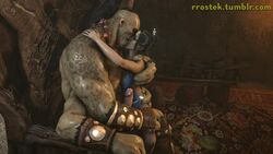 3d 4_arms animated big_dom_small_sub enemies enemies_to_lovers erection goro interspecies kissing kitana larger_male monster mortal_kombat mortal_kombat_x multi_arm multi_limb rrostek size_difference smaller_female sound source_filmmaker sweet tagme video