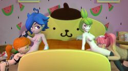 human_meggy meggy_spletzer melony_(smg4) pussy_licking saiko_bichitaru_(smg4) smg4 tagme tari_(smg4) yuri
