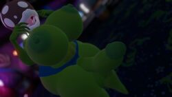 1futa 3d anthro areolae arms_up futanari green_body huge_ass huge_balls huge_breasts huge_cock mario_(series) open_mouth piranha_plant plant sloppydragons standing tagme topless vrchat wide_hips