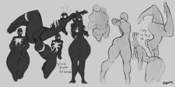 1girls andrea_benton ass augdensden big_ass big_butt body_suit bodysuit bottom_heavy breasts butt female full_body_suit hips huge_ass large_ass mania marvel marvel_comics masked masked_female pear_shaped pear_shaped_figure plump symbiote symbiote_suit thick thick_thighs thighs tight_clothing wide wide_hips