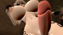 1futa 3d anthro big_breasts blindfold breasts close-up erection feline from_below furry futanari intersex looking_at_viewer looking_down navel nier:_automata nipples nude penis pov sloppydragons snow_leopard solo uncensored vrchat yorha_2b yorha_2b_(mayosplash)