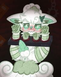alolan_form alolan_vulpix blush clothing enigma_sly feral generation_7_pokemon genitals hi_res knot knotted_penis legwear lichifoxy male male_only nintendo pawpads penis pokemon pokemon_(species) regional_form_(pokemon) restraints sex_dungeon solo spread_legs spreading stockings stocks vulpix