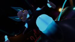 1futa 3d anthro big_breasts big_penis close-up deltarune from_below furry futa_only futanari glowing_genitalia glowing_nipples looking_at_viewer looking_down nude open_mouth pov sloppydragons solo tagme tail tasque_manager_(deltarune) undertale_(series) vrchat wide_hips