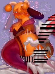:3 annoyed annoyed_expression bunny_costume bunnysuit caked_up cum cum_in_ass cum_inside cum_on_ass cum_on_penis cum_together gay gay_male gay_sex male male_only orange_body oren_(sprunki) raddy_(sprunki) red_ red_dick rough_sex sprunki squatting