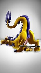 after_sex anus balls blindfold bondage bondage bound cum cum_in_ass cum_inside dragon male penis spyro_the_dragon video_games volteer