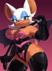 bondage dominant dominant_female dominatrix female female_only leather rouge_the_bat snotty_(artist) sonic_(series) sonic_the_hedgehog_(series) suggestive whip