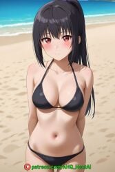 1girls ahq_hentai ai_generated arifureta_shokugyou_de_sekai_saikyou beach bikini female medium_breasts patreon perfect_body sexy stable_diffusion standing yaegashi_shizuku