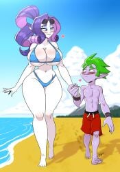 1boy 1girls aeolus06 age_difference aged_up anthro ass beach beach_background beach_walk big_breasts bigdad blush blushing_at_partner blushing_female bra breasts classy classy_female closed_eyes couple couple_(romantic) couple_love darnact dat_ass dragon eyeshadow fangs female friendship_is_magic gigantic_breasts green_eyes green_hair happy_female hasbro height_difference hi_res huge_breasts humanized humanoid larger_female long_hair long_legs looking_at_each_other looking_at_partner makeup male male/female milf morning my_little_pony naked_female narrowed_eyes nipples older_female older_female_and_younger_male pleasure_face pointy_ears purple_hair rarity_(eg) rarity_(mlp) romance romantic romantic_ambiance romantic_couple romantic_night seductive seductive_eyes seductive_look seductive_smile size_difference sling_bikini smaller_male smile smiling_at_each_other smooth_skin spike_(mlp) straight straight_hair sun_rays swimming_trunks swimsuit taller_female taller_girl thick thick_ass thick_hips thick_legs thick_thighs very_high_resolution voluptuous walking walking_on_beach wholesome young_male younger_male